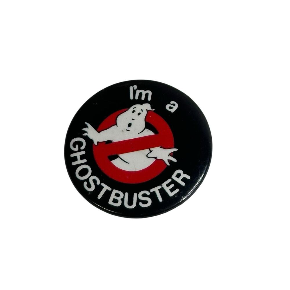 1984 Vintage Columbia Pictures Inc "I'm a Ghostbuster" Pinback Button 1 1/4 inch
